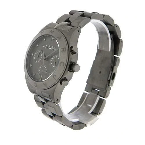  Shop Authentic Marc Jacobs Blade Chronograph Black Dial Black Steel Strap Watch for Women - MBM3103 - Luxxuri