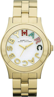  Shop Authentic Marc Jacobs Rivera White Dial Gold Steel Strap Watch for Women - MBM3137 - Luxxuri