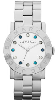  Shop Authentic Marc Jacobs Amy White Dial Silver Steel Strap Watch for Women - MBM3140 - Luxxuri