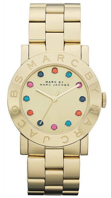  Shop Authentic Marc Jacobs Blade Gold Dial Gold Steel Strap Watch for Women - MBM3141 - Luxxuri