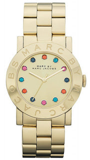  Shop Authentic Marc Jacobs Blade Gold Dial Gold Steel Strap Watch for Women - MBM3141 - Luxxuri