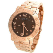  Shop Authentic Marc Jacobs Amy Brown Dial Rose Gold Steel Strap Watch for Women - MBM3167 - Luxxuri