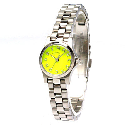  Shop Authentic Marc Jacobs Henry Yellow Dial Silver Steel Strap Watch for Women - MBM3201 - Luxxuri