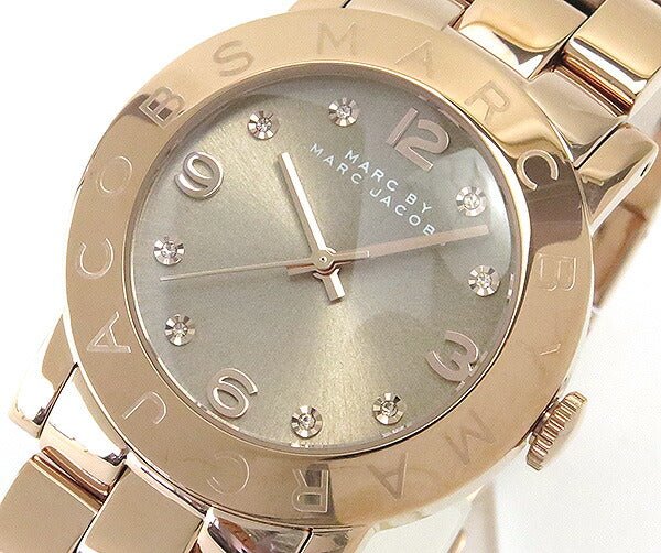 Shop Authentic Marc Jacobs Amy Glitz Brown Dial Rose Gold Steel Strap Watch for Women - MBM3221 - Luxxuri
