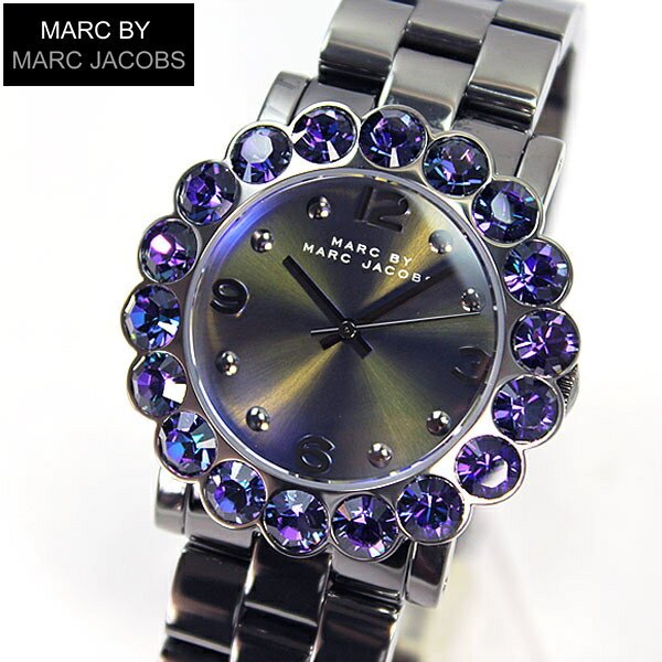  Shop Authentic Marc Jacobs Amy Purple Dial Black Steel Strap Watch for Women - MBM3224 - Luxxuri