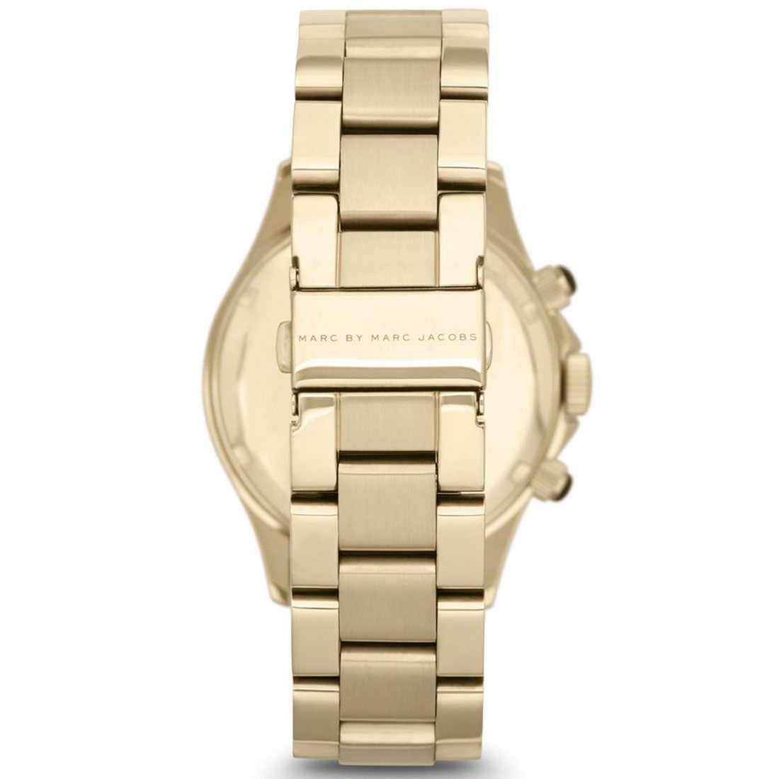  Shop Authentic Marc Jacobs Rock Chronograph Black Dial Gold Steel Strap Watch for Women - MBM3253 - Luxxuri