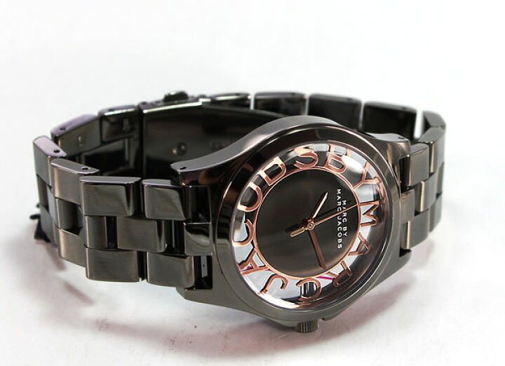  Shop Authentic Marc Jacobs Henry Skeleton Black Dial Black Steel Strap Watch for Women - MBM3254 - Luxxuri
