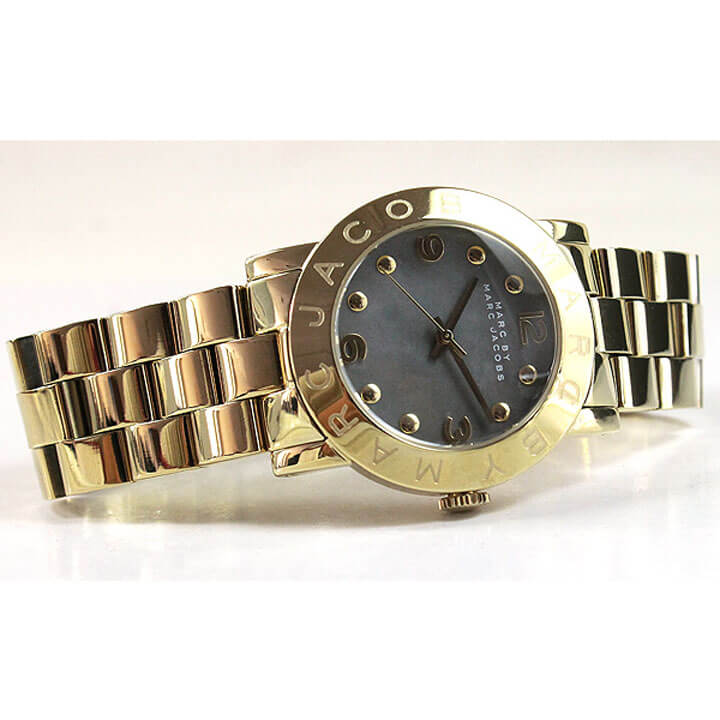  Shop Authentic Marc Jacobs Amy Black Dial Gold Steel Strap Watch for Women - MBM3273 - Luxxuri