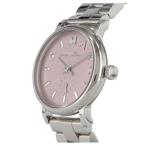  Shop Authentic Marc Jacobs Baker Pink Dial Silver Steel Strap Watch for Women - MBM3280 - Luxxuri