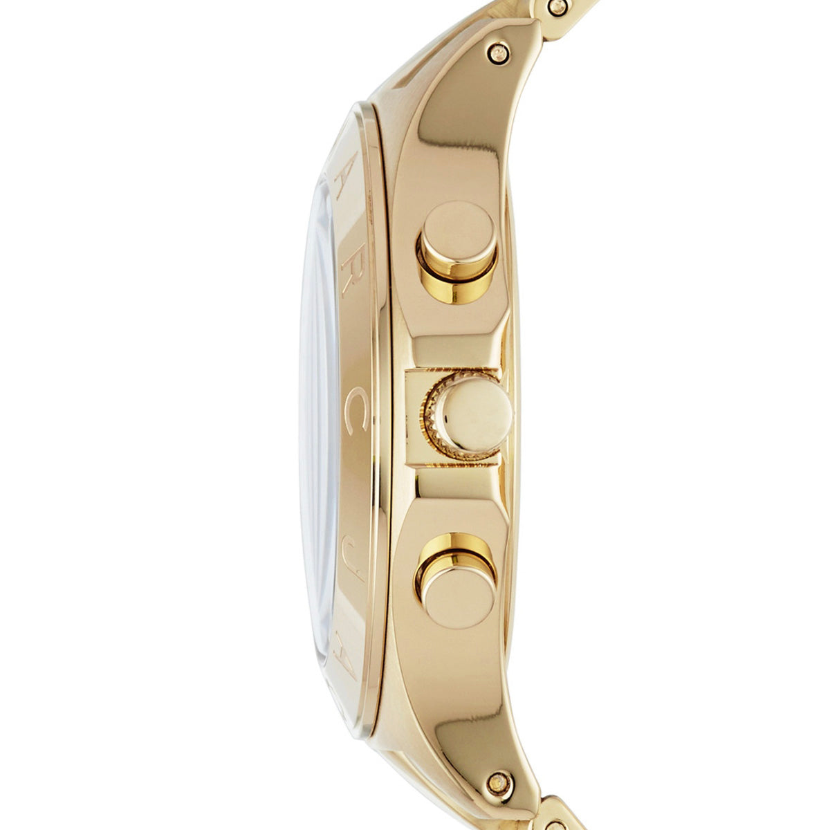  Shop Authentic Marc Jacobs Blade Chronograph Black Dial Gold Steel Strap Watch for Women - MBM3309 - Luxxuri
