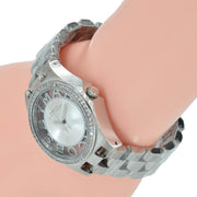  Shop Authentic Marc Jacobs Henry Transparent Silver Dial Silver Steel Strap Watch for Women - MBM3337 - Luxxuri