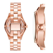  Shop Authentic Marc Jacobs Henry Transparent Rose Gold Dial Rose Gold Steel Strap Watch for Women - MBM3339 - Luxxuri
