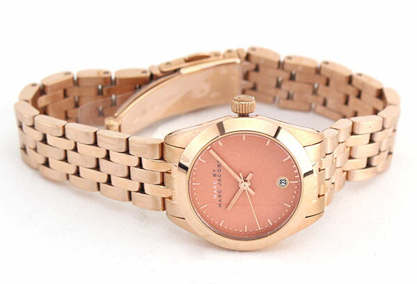  Shop Authentic Marc Jacobs Peeker Pink Dial Rose Gold Stainless Steel Strap Watch for Women - MBM3377 - Luxxuri