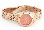  Shop Authentic Marc Jacobs Peeker Pink Dial Rose Gold Stainless Steel Strap Watch for Women - MBM3377 - Luxxuri