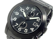  Shop Authentic Marc Jacobs Larry Chronograph Black Dial Black Steel Strap Watch for Men - MBM5052 - Luxxuri