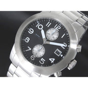  Shop Authentic Marc Jacobs Larry Chronograph Black Dial Silver Steel Strap Watch for Men - MBM5050 - Luxxuri