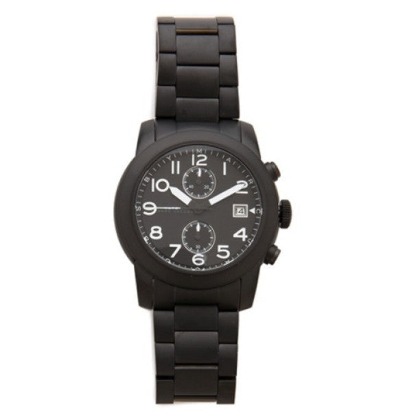  Shop Authentic Marc Jacobs Larry Chronograph Black Dial Black Steel Strap Watch for Men - MBM5052 - Luxxuri
