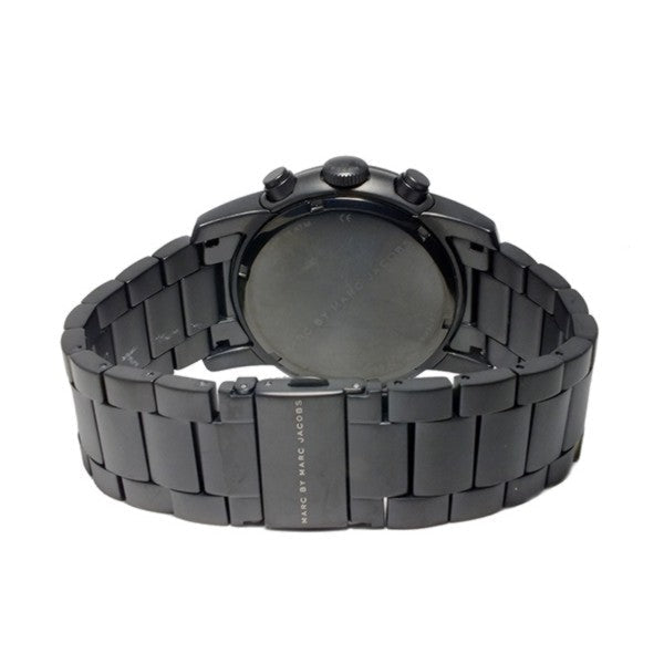  Shop Authentic Marc Jacobs Larry Chronograph Black Dial Black Steel Strap Watch for Men - MBM5052 - Luxxuri