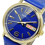  Shop Authentic Marc Jacobs Fergus Blue Dial Blue Leather Strap Watch for Women - MBM8650 - Luxxuri