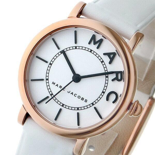  Shop Authentic Marc Jacobs Roxy White Dial White Leather Strap Watch for Women - MJ1562 - Luxxuri