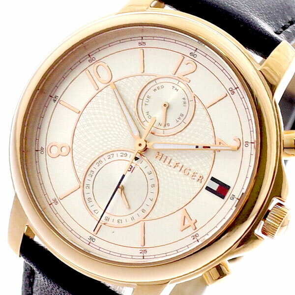  Shop Authentic Tommy Hilfiger Claudia White Dial Black Leather Strap Watch for Women - 1781817 - Luxxuri