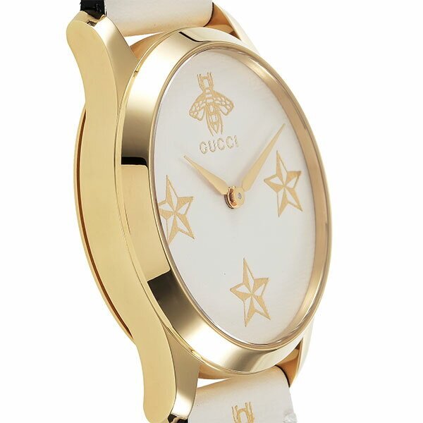  Shop Authentic Gucci G Timeless White Dial White Leather Strap Watch For Women - YA1264096 - Luxxuri