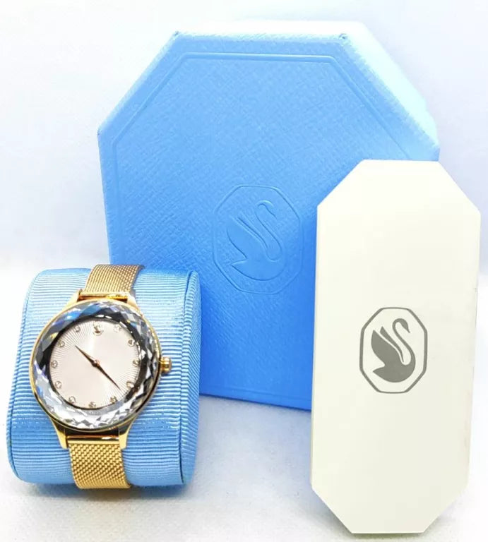  Shop Authentic Swarovski Octea Nova Silver Dial Rose Gold Mesh Strap Watch for Women - 5650011 - Luxxuri