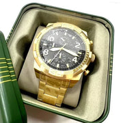  Shop Authentic Fossil Bronson Chronograph Black Dial Gold Steel Strap Watch for Men - FS5877 - Luxxuri