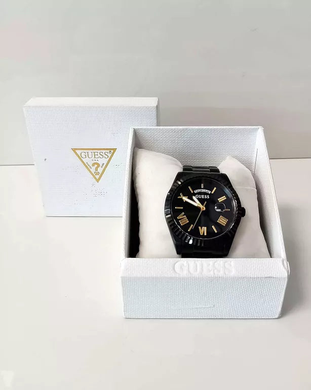  Shop Authentic Guess Connoisseur Black Dial Black Steel Strap Watch for Men - GW0265G4 - Luxxuri