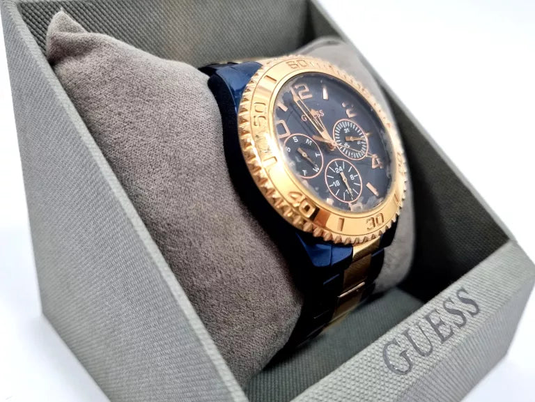  Shop Authentic Guess BFF Multifunction Blue Dial Two Tone Steel Strap Watch for Women - W0231L6 - Luxxuri