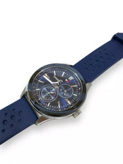  Shop Authentic Tommy Hilfiger Austin Quartz Blue Dial Blue Rubber Strap Watch for Men - 1791635 - Luxxuri