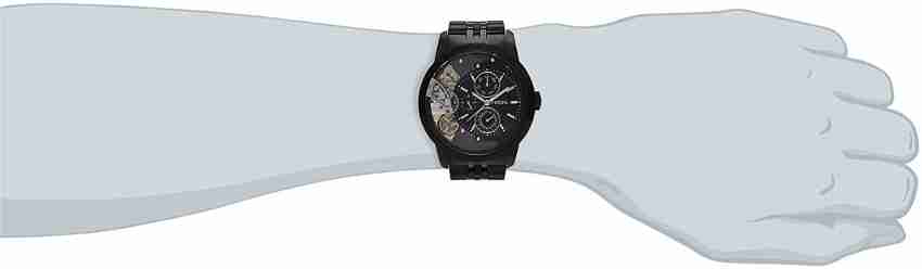  Shop Authentic Fossil Townsman Mechanical Black Dial Black Steel Strap Watch for Men -  ME1136 - Luxxuri