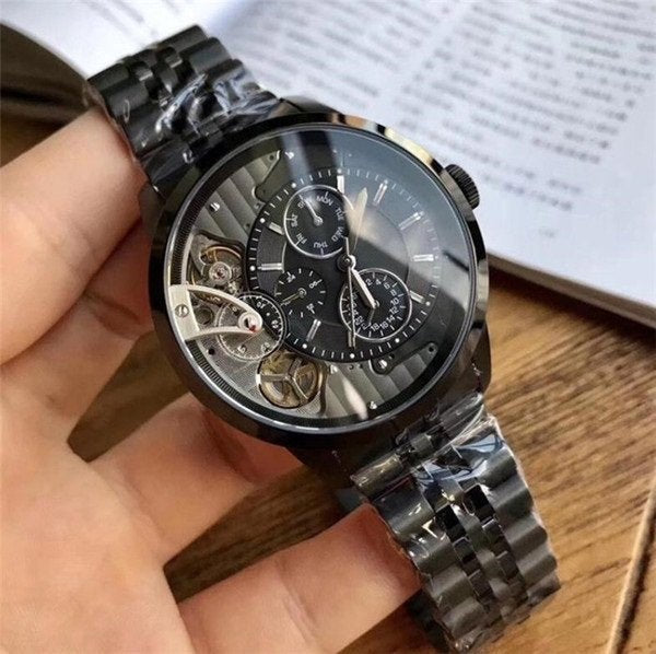  Shop Authentic Fossil Townsman Mechanical Black Dial Black Steel Strap Watch for Men -  ME1136 - Luxxuri
