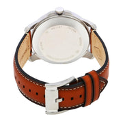  Shop Authentic Fossil Grant Twist Multifunction Blue Dial Brown Leather Strap Watch for Men - ME1161 - Luxxuri