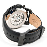  Shop Authentic Fossil Grant Automatic Black Dial Black Leather Strap Watch for Men - ME3028 - Luxxuri