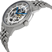  Shop Authentic Fossil Townsman Automatic Skeleton Silver Dial Silver Steel Strap Watch for Men - ME3044 - Luxxuri