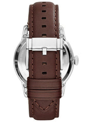  Shop Authentic Fossil Townsman Automatic White Dial Brown Leather Strap Watch for Men - ME3064 - Luxxuri