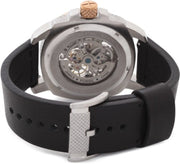  Shop Authentic Fossil Modern Machine Automatic Skeleton Dial Black Leather Strap Watch for Men - ME3082 - Luxxuri