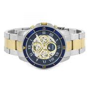  Shop Authentic Fossil Grant Sport Automatic Skeleton Blue Dial Two Tone Steel Strap Watch for Men - ME3141 - Luxxuri