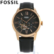  Shop Authentic Fossil Townsman Automatic Black Dial Black Leather Strap Watch for Men - ME3170 - Luxxuri