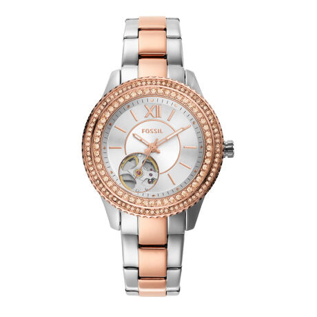  Shop Authentic Fossil Architect Automatic Silver Dial Two Tone Steel Strap Watch for Women - ME3058 - Luxxuri