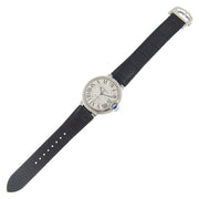  Shop Authentic Cartier Ballon Bleu De Cartier Silver Dial Black Leather Strap Watch for Women - WSBB0028 - Luxxuri