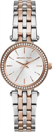  Shop Authentic Michael Kors Darci Silver Dial Two Tone Steel Strap Watch for Women - MK3298 - Luxxuri