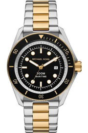  Shop Authentic Michael Kors Maritime Three Hand Black Dial Two Tone Steel Strap Watch for Men - MK9180 - Luxxuri
