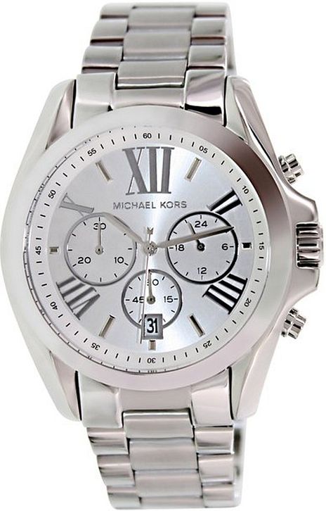  Shop Authentic Michael Kors Bradshaw Silver Dial Silver Steel Strap Watch for Men - MK5535 - Luxxuri
