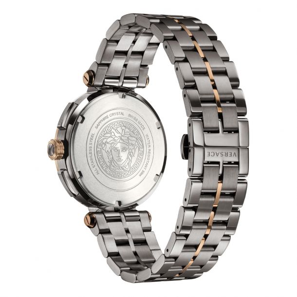  Shop Authentic Versace Aion Chronograph Black Dial Grey Steel Strap Watch for Men  - VBR050017 - Luxxuri