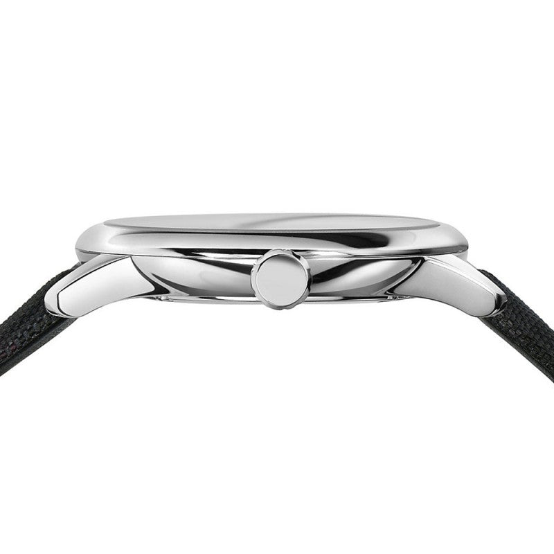  Shop Authentic Burberry Classic Round Cream Dial Black Leather Strap Watch for Men - BU10008 - Luxxuri