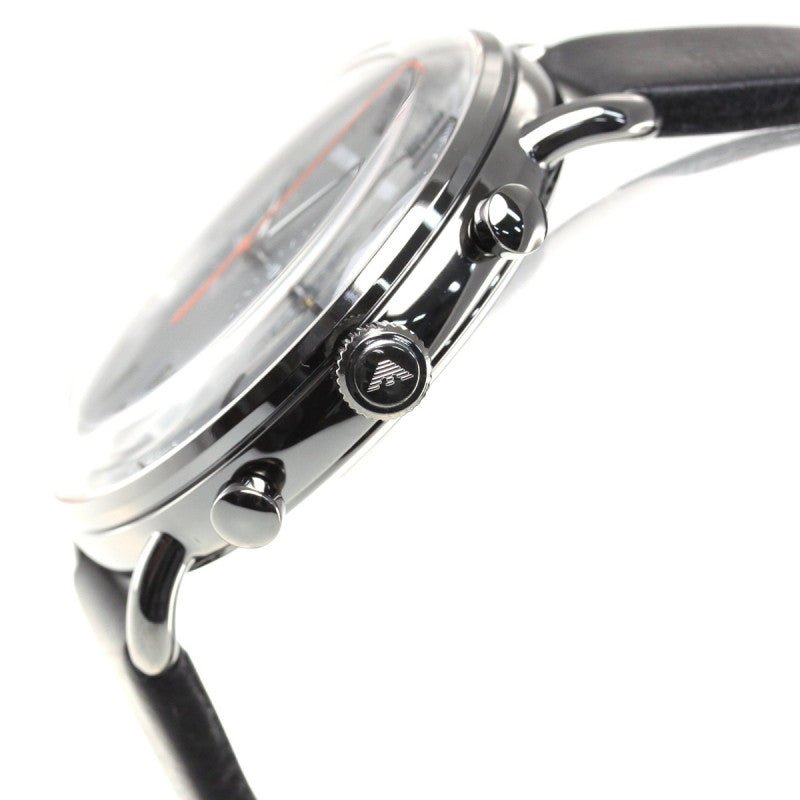  Shop Authentic Emporio Armani Aviator Grey Dial Grey Leather Strap Watch For Men - AR11168 - Luxxuri