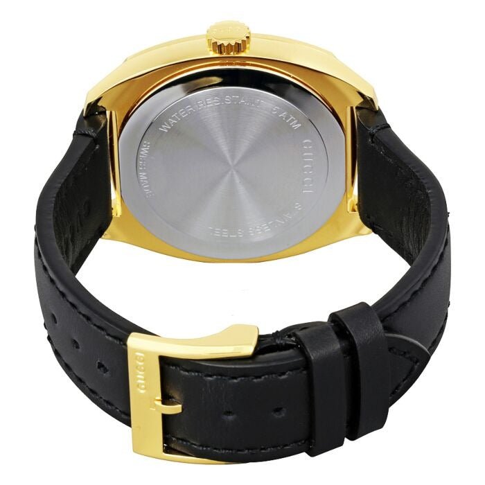  Shop Authentic Gucci GG2570 Black Dial Black Leather Strap Watch For Men - YA142310 - Luxxuri