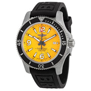 Shop Authentic Breitling Superocean Automatic 44mm Yellow Dial Black Rubber Strap Watch for Men - A17367021I1S1 - Luxxuri